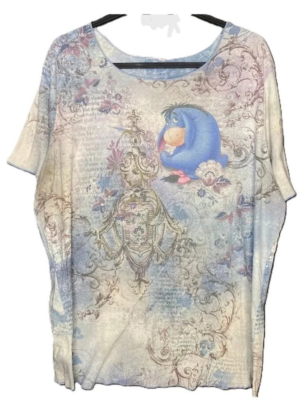 Used Women's 4X Disney Eeyore Light Weight Stretch Top